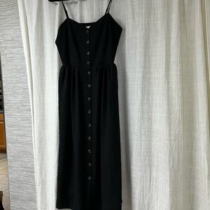 Black pinstripe dress